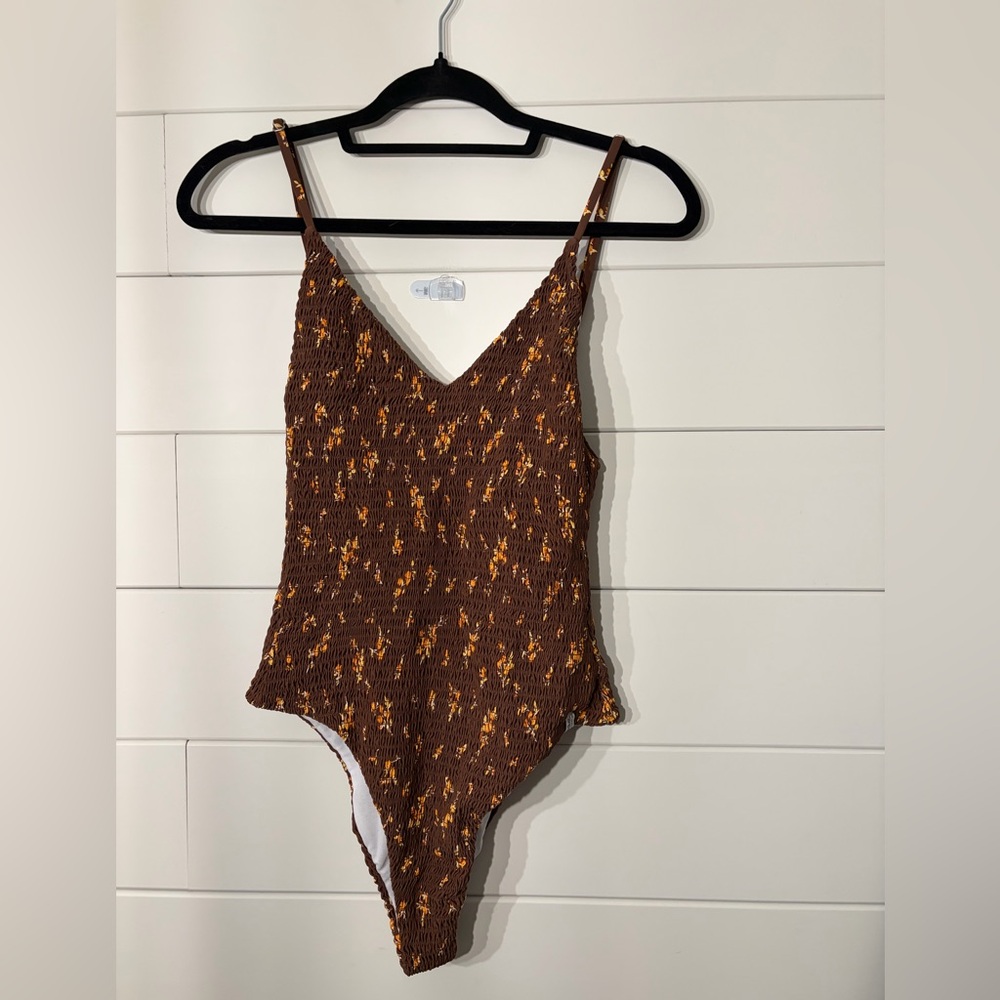Rhythm Georgia Coco Smocked One-Piece Swim